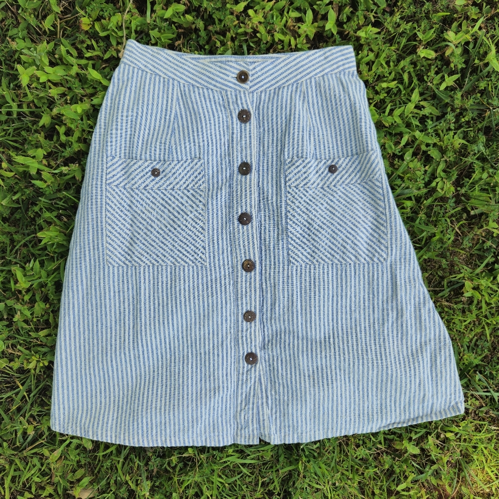 Cotton Vintage-Style Fit & Flare Skirt Size XS